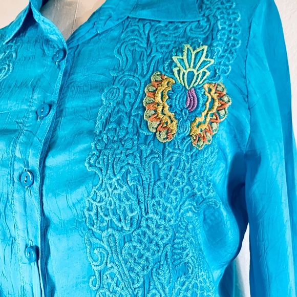 Johnny Was Sangria Blouse size S NWT - Picture 5 of 6